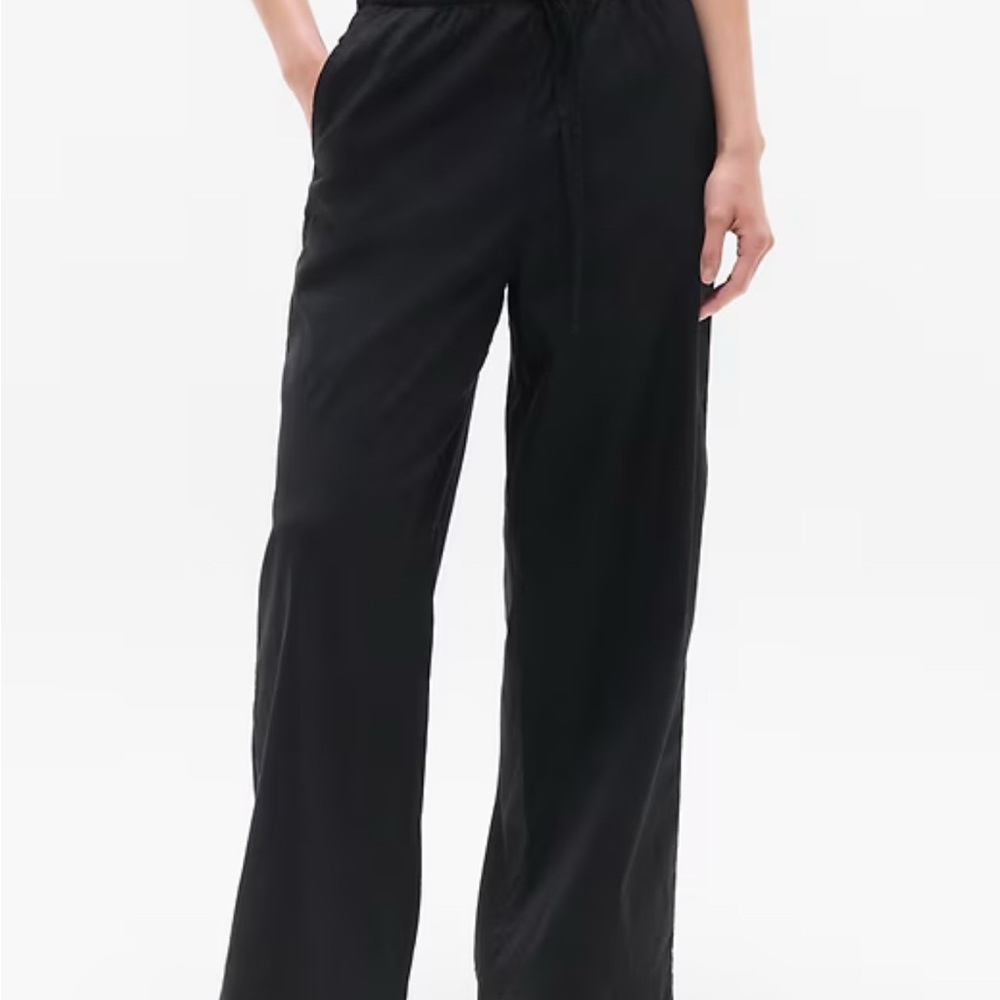 Athleta Black Wide Leg Women's Pants - Medium Tall